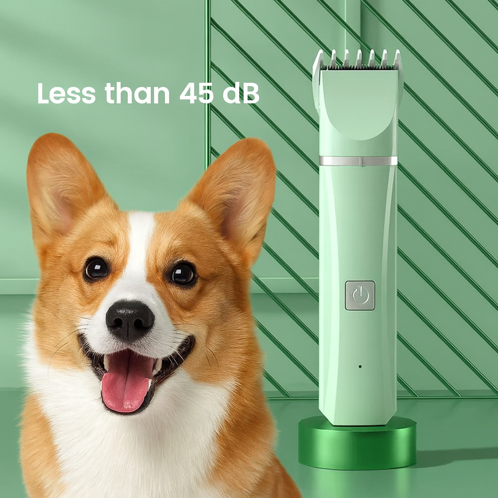 4 in 1 Electric Pet Grooming Kit - Hair Trimmer, Clippers, Nail Grinder for Dogs